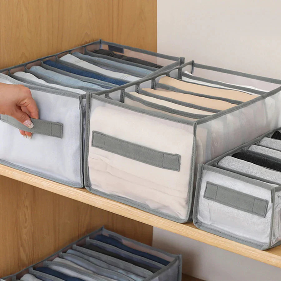 Foldable storage boxes for optimal organization 